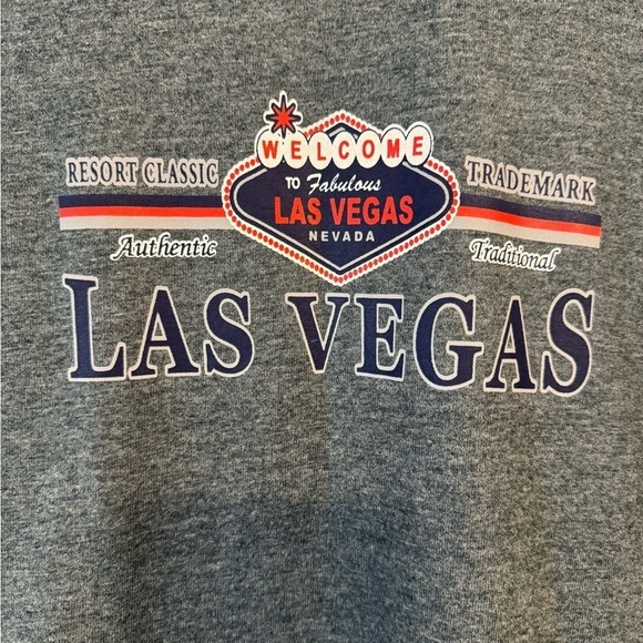 Las Vegas Dark Gray T-Shirt Juniors Size Large ☀️ - Picture 8 of 9